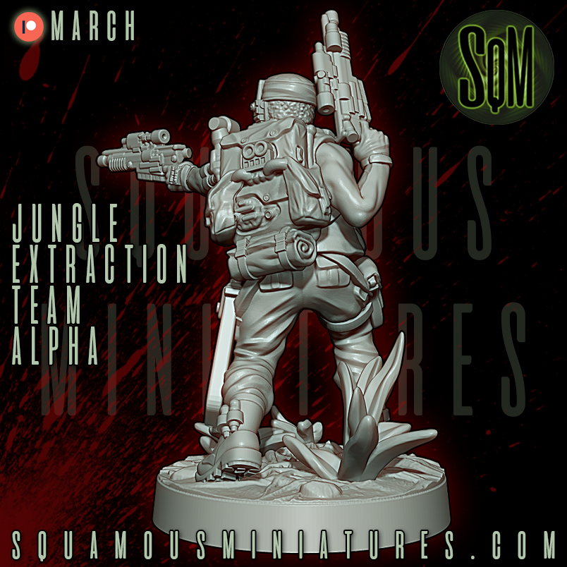 Jungle Extraction Team Alpha Predator Star Wars Legion compatible 3D Resin Miniatures Squamous