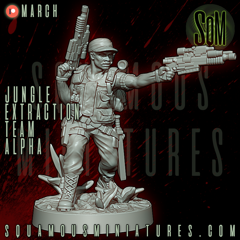 Jungle Extraction Team Alpha Predator Star Wars Legion compatible 3D Resin Miniatures Squamous