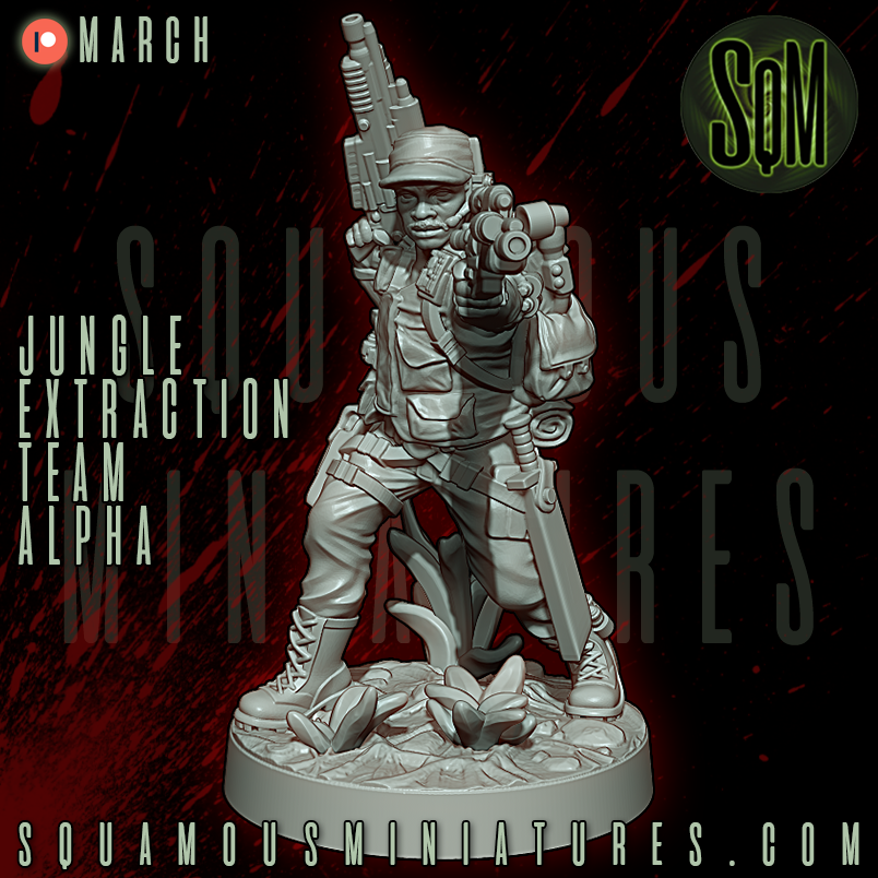 Jungle Extraction Team Alpha Predator Star Wars Legion compatible 3D Resin Miniatures Squamous