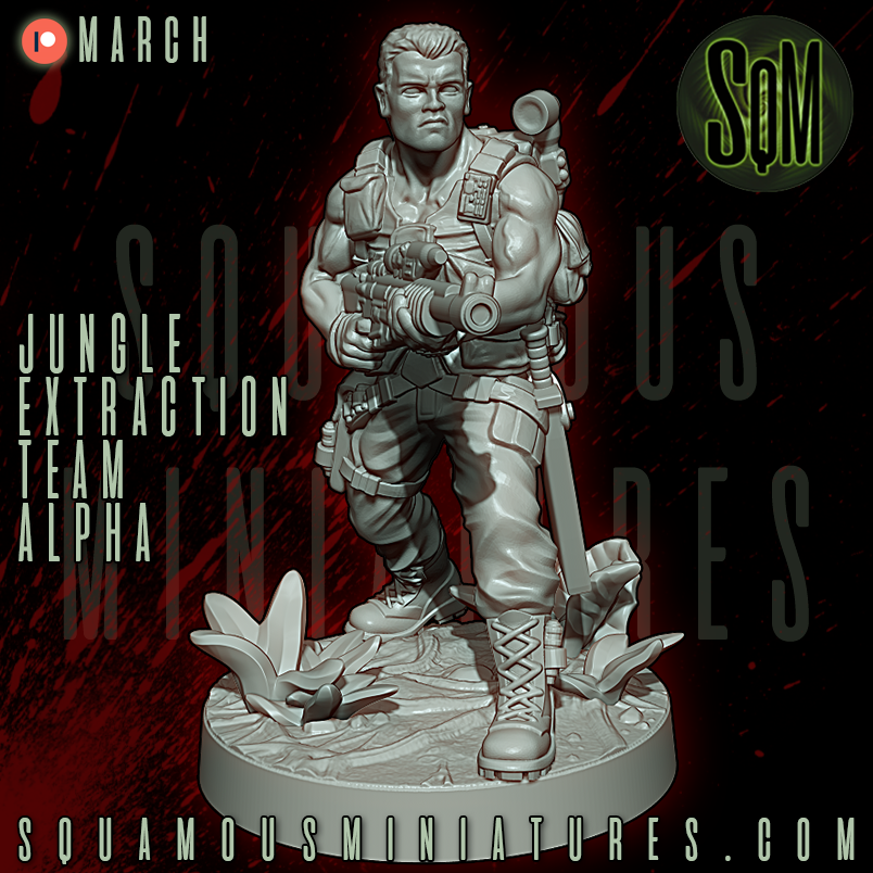 Jungle Extraction Team Alpha Predator Star Wars Legion compatible 3D Resin Miniatures Squamous