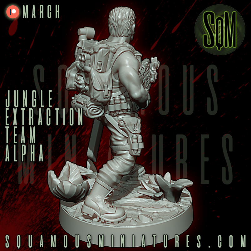 Jungle Extraction Team Alpha Predator Star Wars Legion compatible 3D Resin Miniatures Squamous