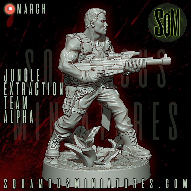 Jungle Extraction Team Alpha Predator Star Wars Legion compatible 3D Resin Miniatures Squamous