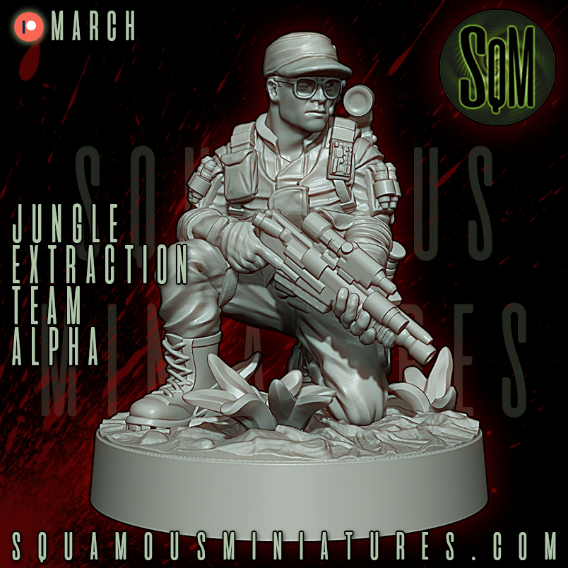 Jungle Extraction Team Alpha Predator Star Wars Legion compatible 3D Resin Miniatures Squamous