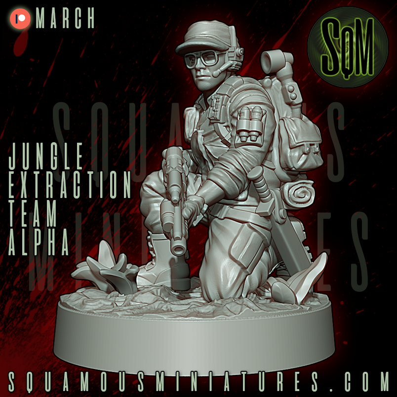 Jungle Extraction Team Alpha Predator Star Wars Legion compatible 3D Resin Miniatures Squamous