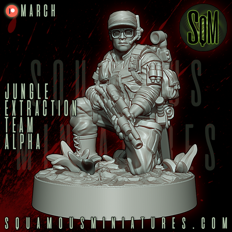 Jungle Extraction Team Alpha Predator Star Wars Legion compatible 3D Resin Miniatures Squamous