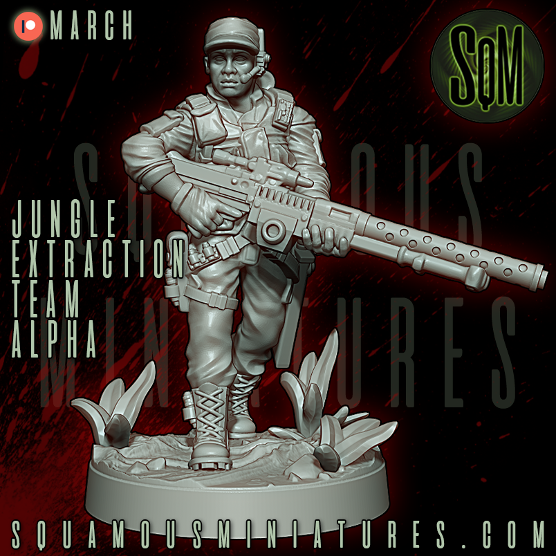 Jungle Extraction Team Alpha Predator Star Wars Legion compatible 3D Resin Miniatures Squamous