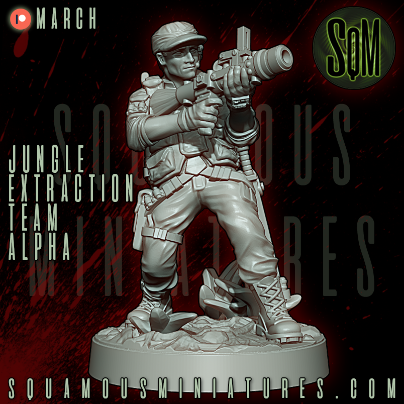 Jungle Extraction Team Alpha Predator Star Wars Legion compatible 3D Resin Miniatures Squamous