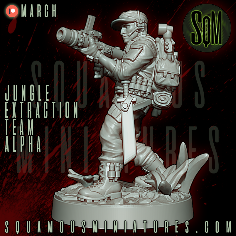 Jungle Extraction Team Alpha Predator Star Wars Legion compatible 3D Resin Miniatures Squamous