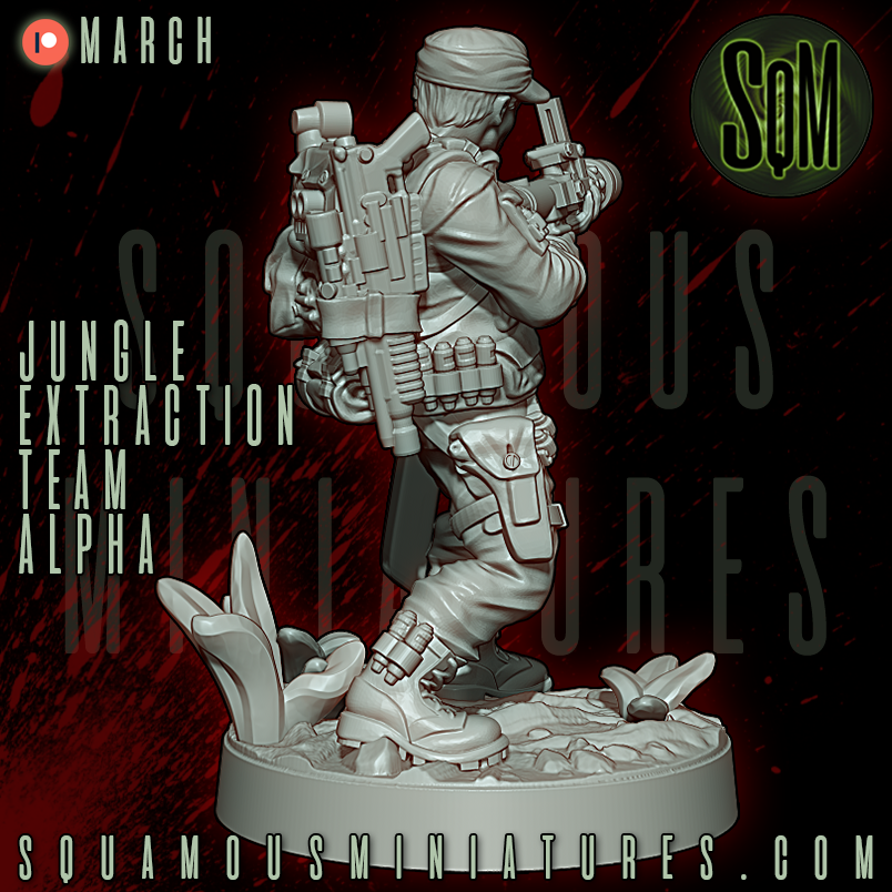 Jungle Extraction Team Alpha Predator Star Wars Legion compatible 3D Resin Miniatures Squamous