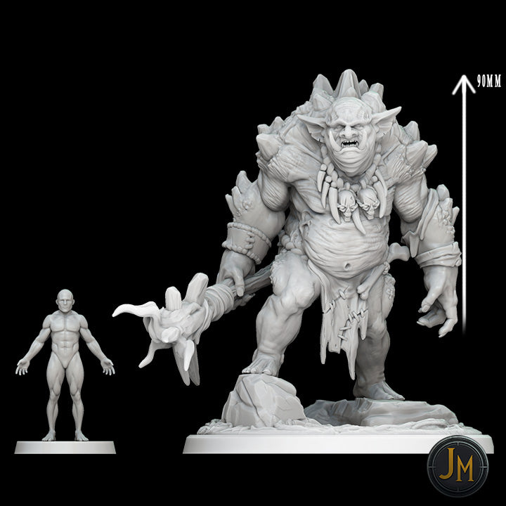 Stone Troll - Dungeons and Dragons (D&D), DragonLance, Frostgrave, Fantasy 3D Printed Resin Miniatures