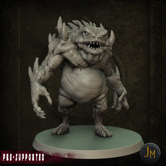 Hezrou Frog Demon - Dungeons and Dragons (D&D), DragonLance, Frostgrave, Fantasy 3D Printed Resin Miniatures