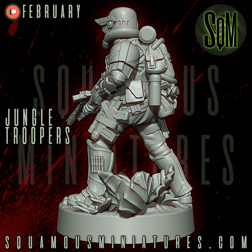 Jungle Troopers Star Wars Legion compatible 3D Resin Miniatures Squamous