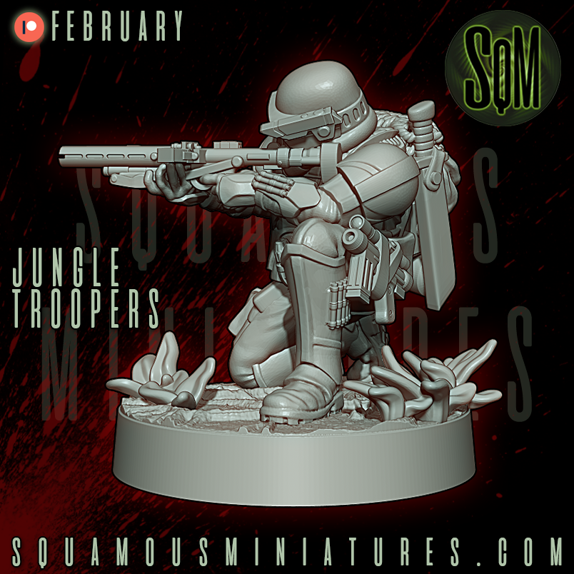 Jungle Troopers Star Wars Legion compatible 3D Resin Miniatures Squamous