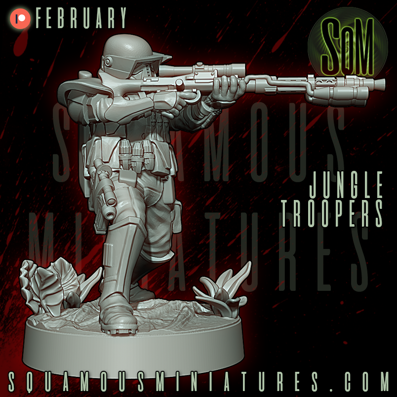 Jungle Troopers Star Wars Legion compatible 3D Resin Miniatures Squamous