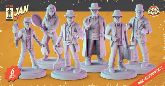 Indiana Jones Figures compatible D&D DragonLance Miniatures Pop Minis
