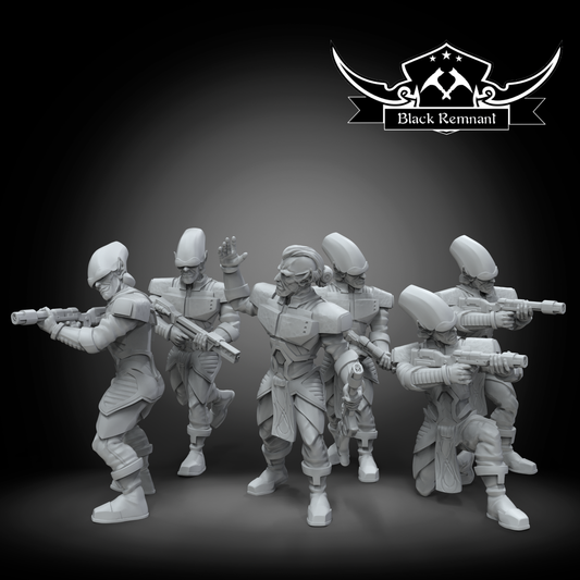Sephi soldiers Squad Star Wars Legion compatible 3D Print Resin Miniatures