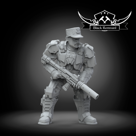 Sergeant A. Johnson  HALO -  Stargrave D&D 3D Printed Resin Miniatures