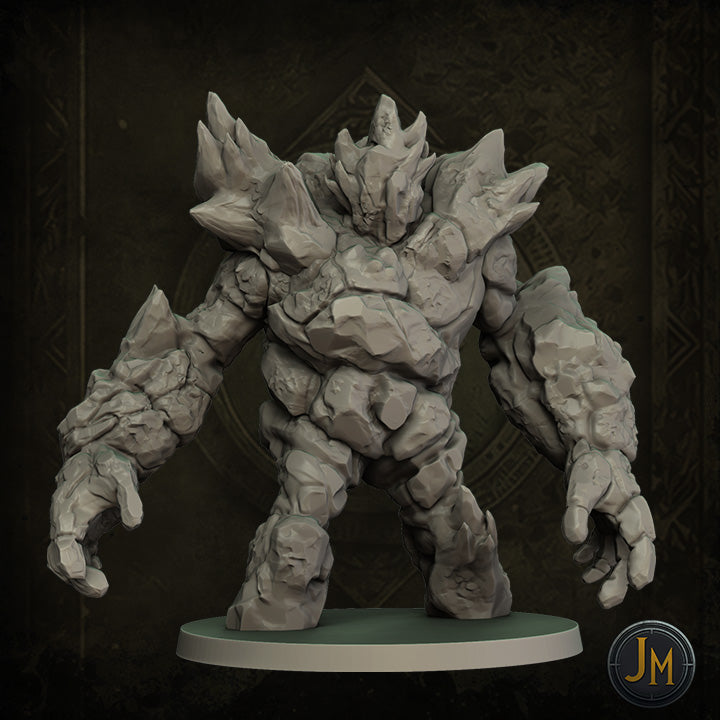 Stone Elemental - Dungeons and Dragons (D&D), DragonLance, Frostgrave, Fantasy 3D Printed Resin Miniatures