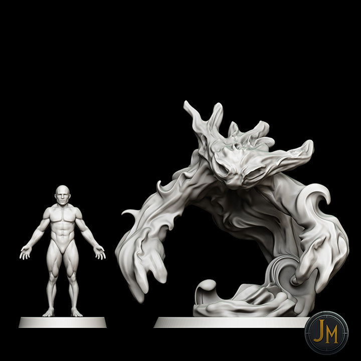 Water Elemental - Dungeons and Dragons (D&D), DragonLance, Frostgrave, Fantasy 3D Printed Resin Miniatures