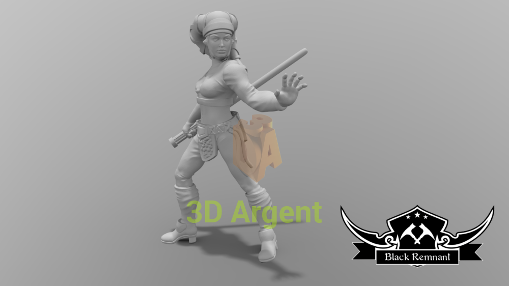 Aayla Secura - Star Wars Legion compatible 3D Printed Resin Miniatures Toys & Games:Wargames & Role-Playing:Star Wars