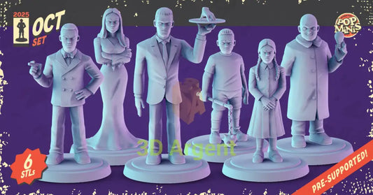 Addams Family Figures compatible D&D DragonLance Miniatures Pop Minis All Figures Toys & Games:Wargames &