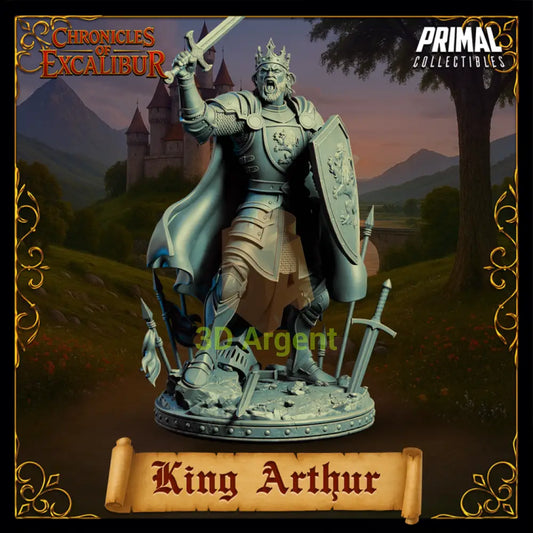Adult - King Arthur - Fantasy compatible D&D DragonLance Miniatures Primal