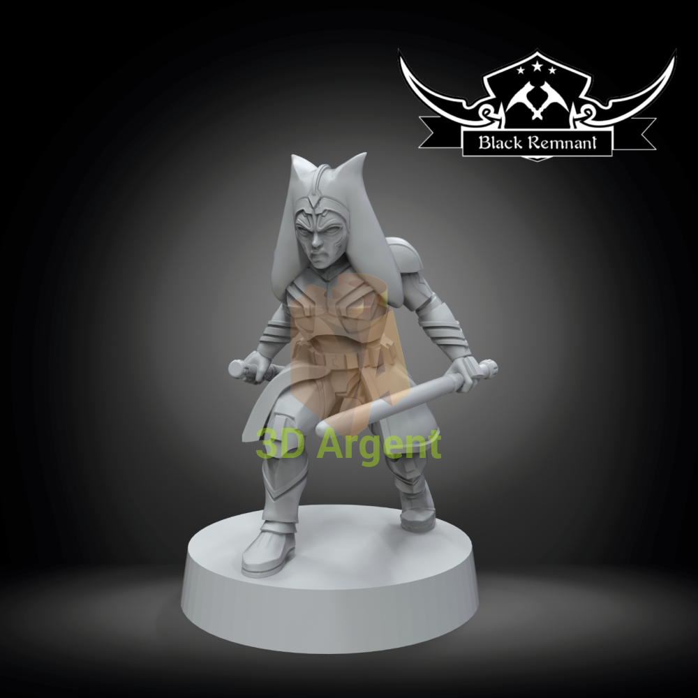 Ahsoka Tano Clone Armor Star Wars Legion compatible 3D Printed Resin Miniatures Toys & Games:Wargames &