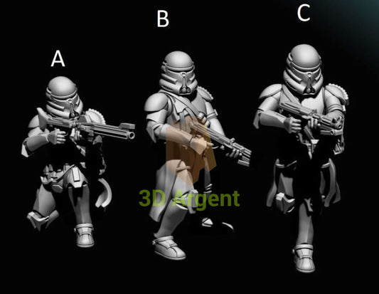 Airbourne Clone Troopers- Star Wars Legion 3D Printed Resin BlueWolf Miniatures A Toys & Games:Wargames &