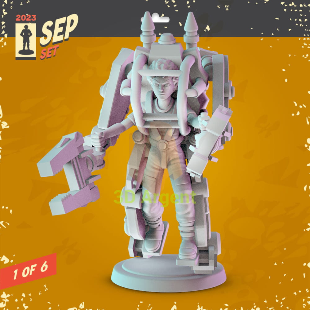 Alien Figures compatible D&D DragonLance Miniatures Pop Minis - 1 Ripley in Power Loader - Toys & Games:Wargames &