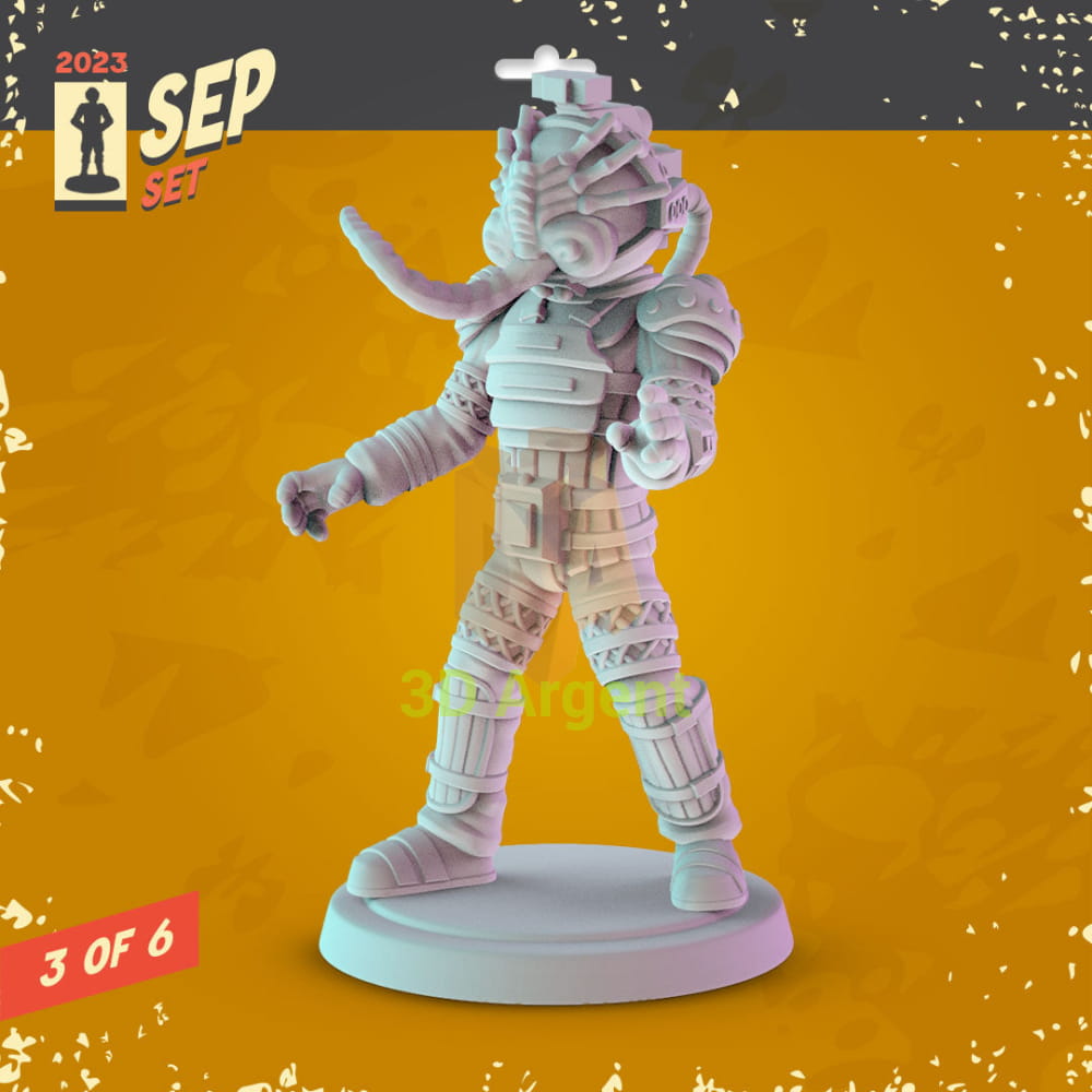 Alien Figures compatible D&D DragonLance Miniatures Pop Minis - 5 Nostromo Space Suit with Facehugger - Toys &