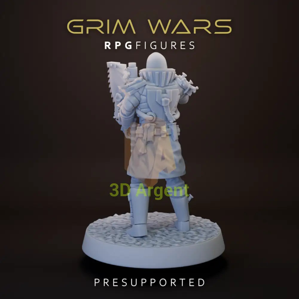 Arch Vindicator rear view - Star Wars Legion Scale 3D Printed Resin Miniature