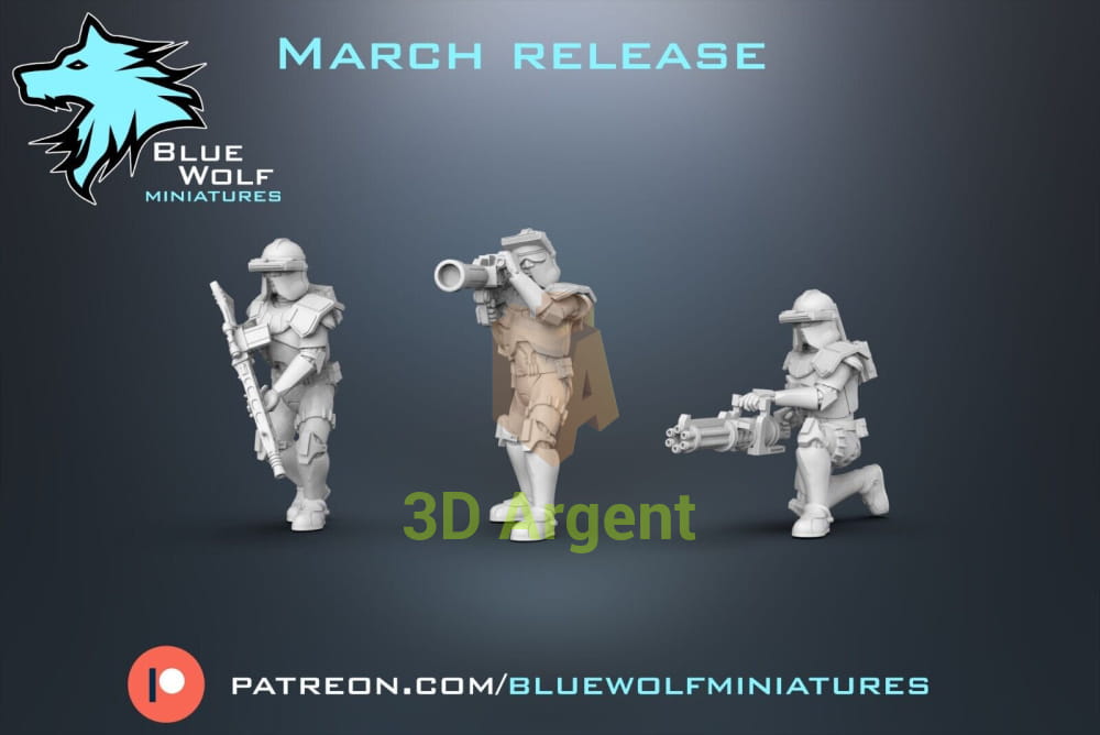 ARF Clone Specialists - Star Wars Legion 3D Printed Resin BlueWolf Miniatures Toys & Games:Wargames & Role-Playing:Star