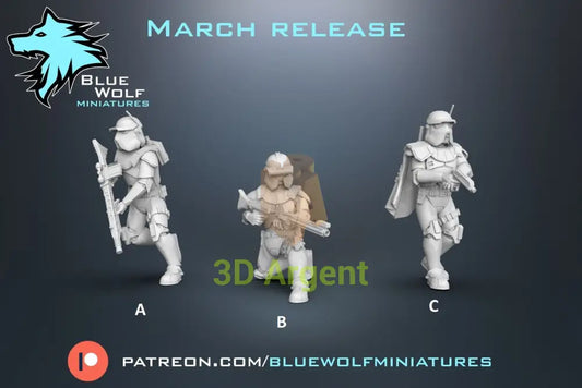 ARF Specialists v2 - Star Wars Legion 3D Printed Resin BlueWolf Miniatures A Toys & Games:Wargames & Role-Playing:Star