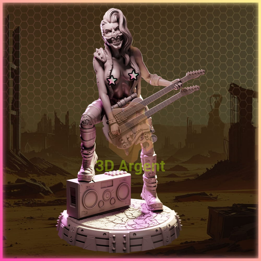 Aria Slash – Ladies of Nuke City – Gilmorestudio 3D Printed Resin Miniature 32mm NSFW