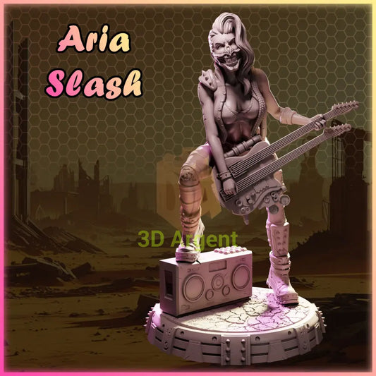 Aria Slash – Ladies of Nuke City – Gilmorestudio 3D Printed Resin Miniature 32mm SFW