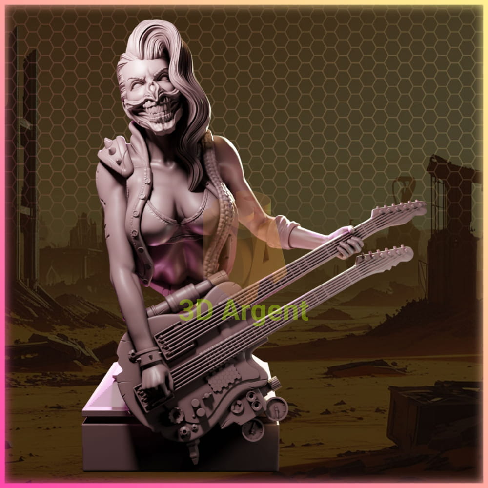 Aria Slash – Ladies of Nuke City – Gilmorestudio 3D Printed Resin Miniature Bust SFW