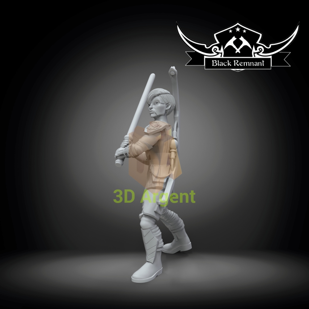 Asajj Ventress v4 - Star Wars Legion compatible 3D Printed Resin Miniatures Toys & Games:Wargames & Role-Playing:Star