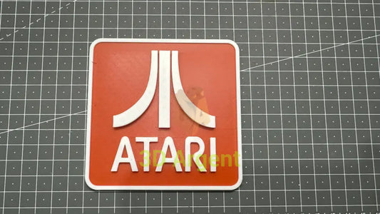 Atari Logo - 3D Printed Sign Stand Video Games & Consoles:Video Game Merchandise