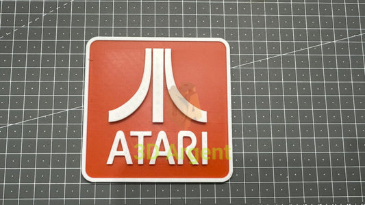 Atari Logo - 3D Printed Sign Stand Video Games & Consoles:Video Game Merchandise