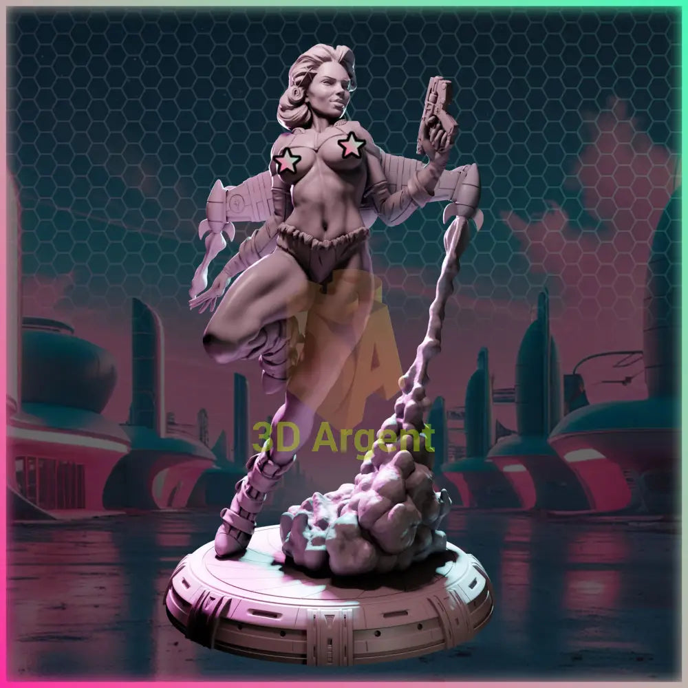 Aurora Vortex – Ladies of Nuke City – Gilmorestudio 3D Printed Resin Miniature 32mm NSFW