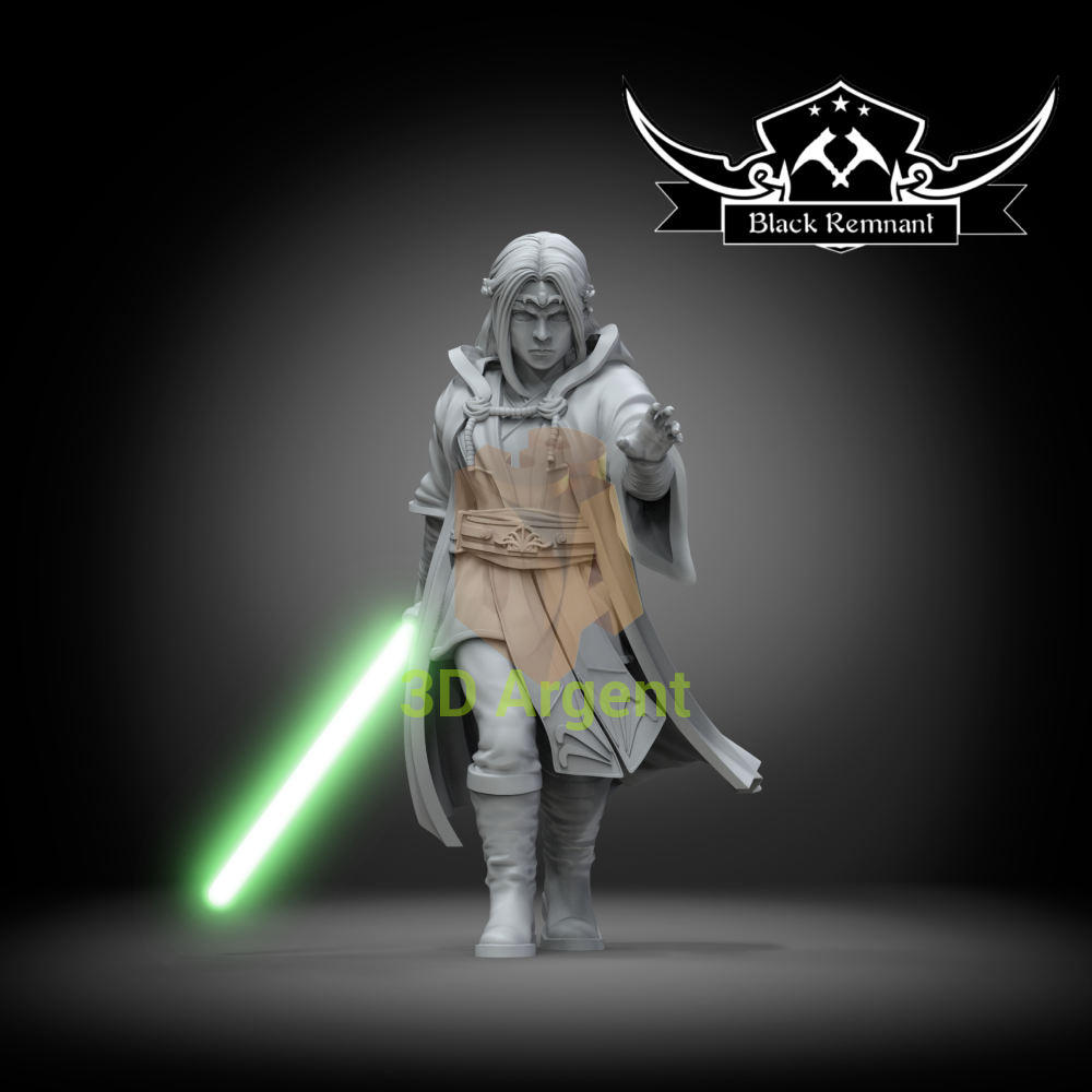 Avar Kriss Jedi Master – Star Wars Legion Scale 3D Printed Resin Miniature Toys & Games:Wargames & Role-Playing:Star
