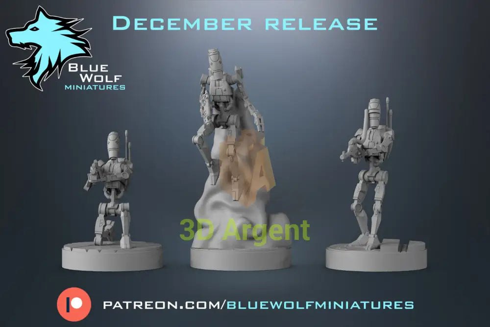 B1 Battle Droids 7 version Star Wars Legion 3D Printed Resin BlueWolf Miniatures Toys & Games:Wargames &