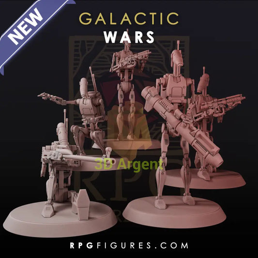 B1 Battle Droids Specialist Squad - Star Wars Legion Scale 3D Printed Resin Miniatures