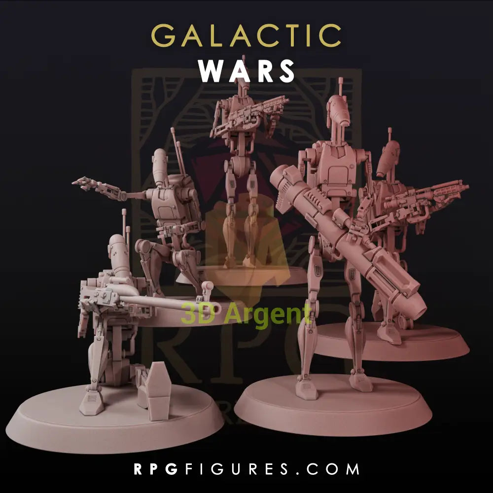 B1 Battle Droids Specialist Squad - Star Wars Legion Scale 3D Printed Resin Miniatures