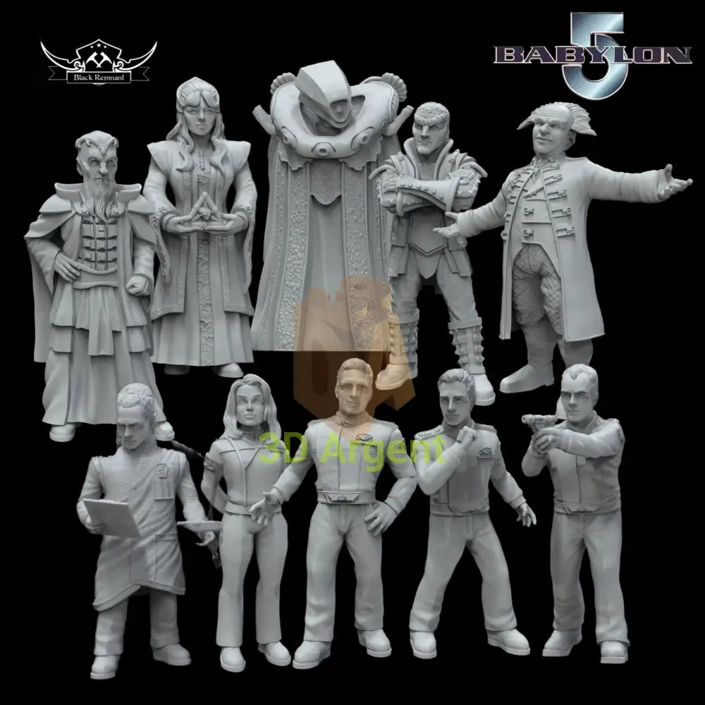 Babylon 5 10 Miniature Bundle - D&D 3D Printed Resin Miniatures Toys & Games:Wargames & Role-Playing:Star Wars