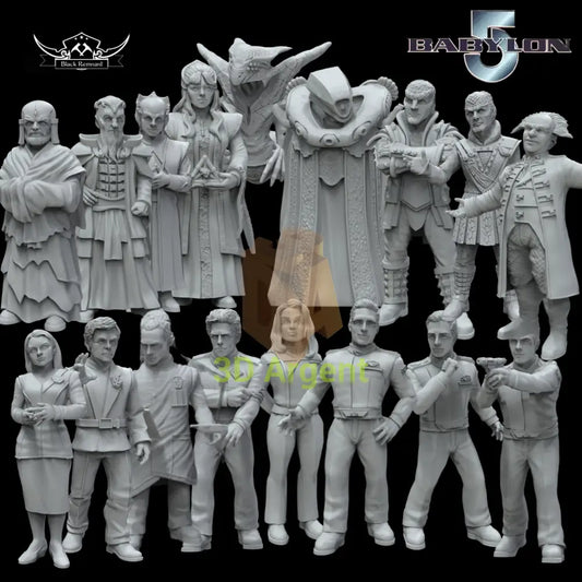 Babylon 5 17 Miniature Bundle - D&D 3D Printed Resin Miniatures - Toys & Games:Wargames & Role-Playing:Star Wars