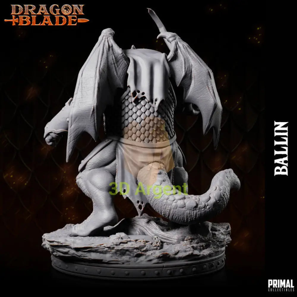 Ballin Draconian Fighter – Dragonblade – Primal Collectibles Resin - Toys & Games:Wargames &