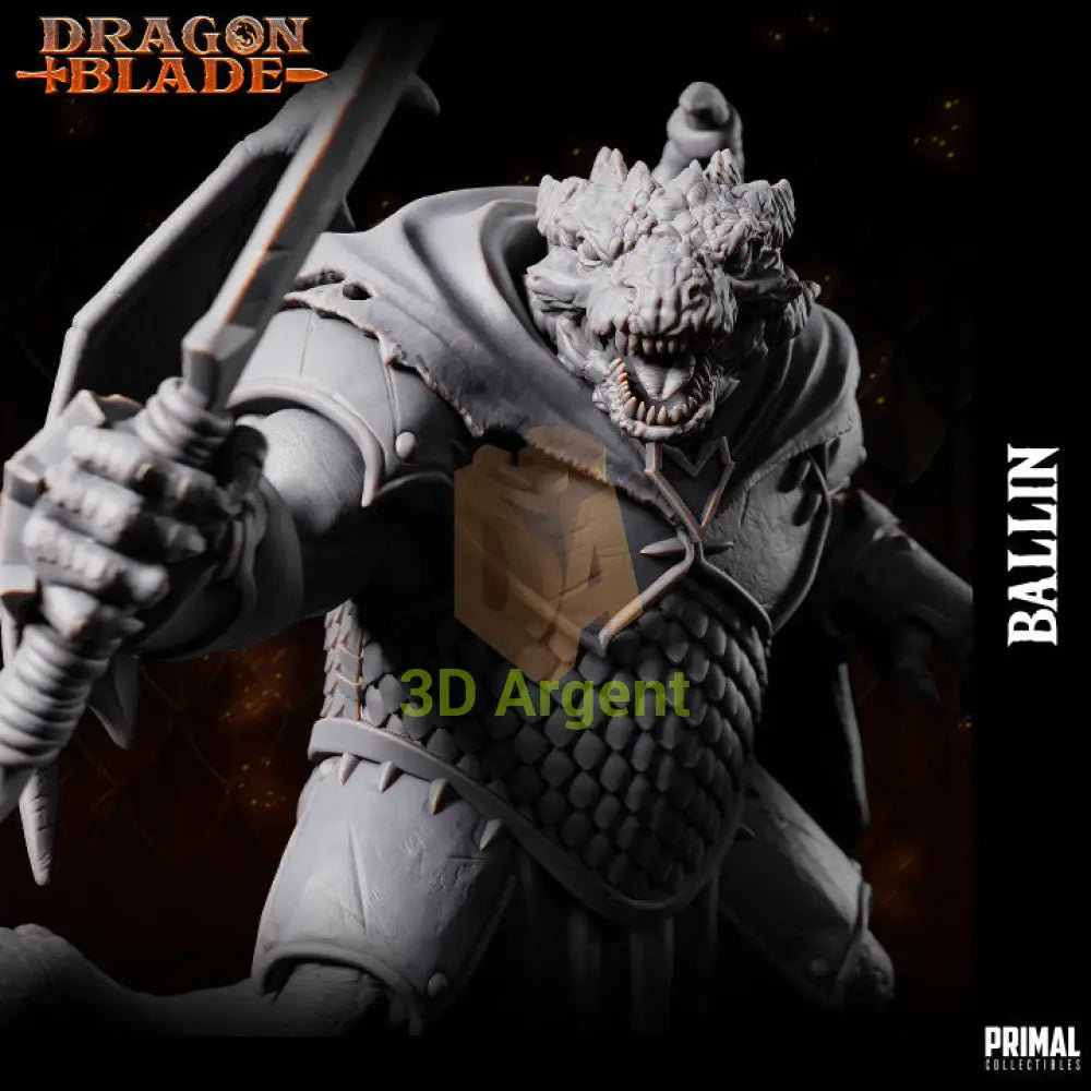 Ballin Draconian Fighter – Dragonblade – Primal Collectibles Resin - Toys & Games:Wargames &