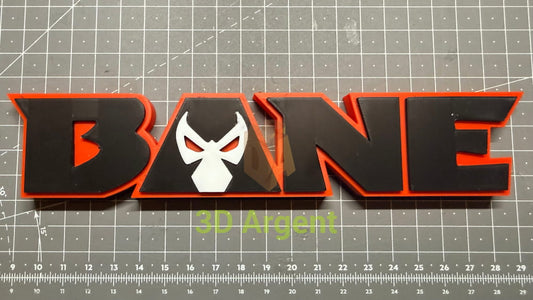 Bane Logo Sign Stand 3D Printed Multi Colour DC Display Decor - Video Games & Consoles:Video Game Merchandise