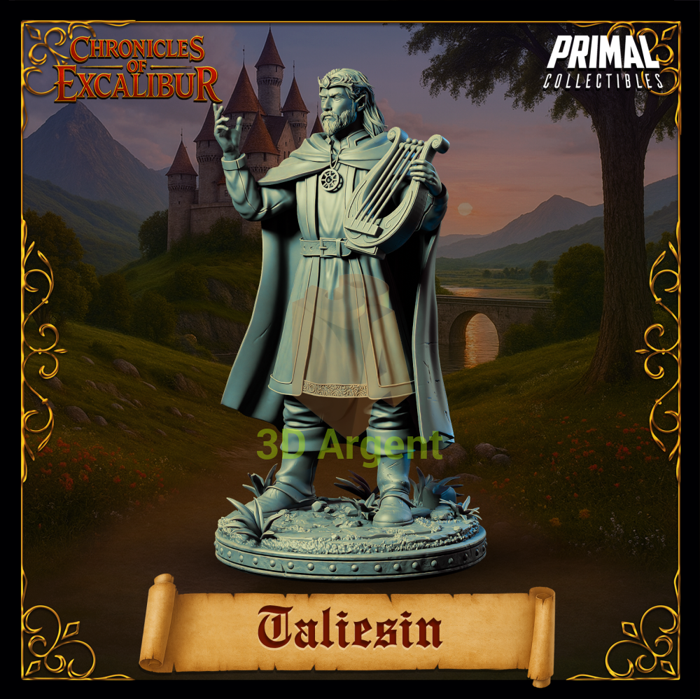 Bard - Taliesin - Fantasy compatible D&D DragonLance Miniatures Primal
